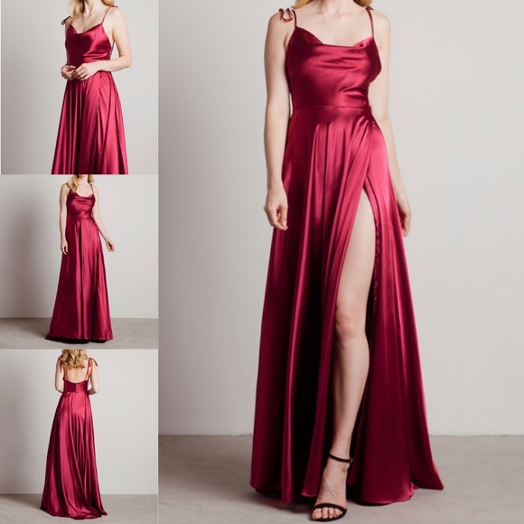 Cinderella Dresses & Skirts - Red Satin Maxi dress